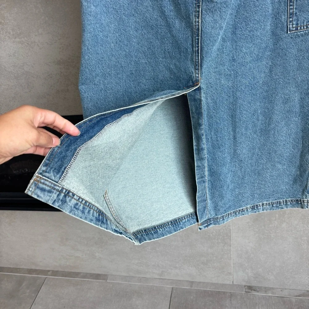 All row Jules Denim Skirt, Size L - Picture 15 of 16